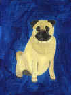 My first pug painting - Design A1
