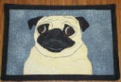 Pug Placemats - 4 different designs in each set.