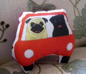 2 Pugs on a Joy Ride