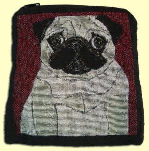 Fawn Pug side of Change Purse