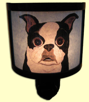 Night Light on - Boston Terrier