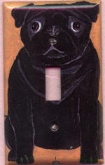 (SBA12) Black Single Switchplate
