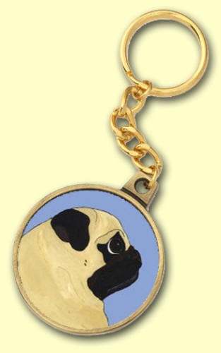 Key Chain - Pug Design A40