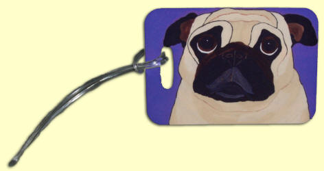 Flag your bag for easy retrieval! Pug Design A49