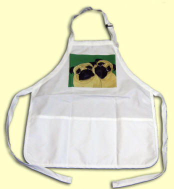 Apron with Pug Design A67