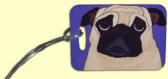 Luggage Flag - Pug Design A49