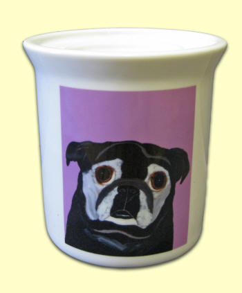 Candle Holder - Pug Design A73