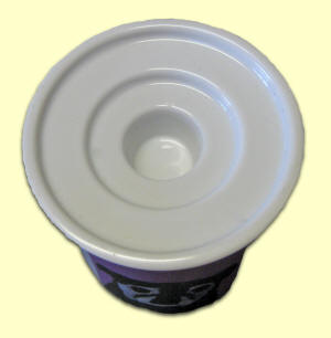 Recessed rings hold a variety of candle sizes.