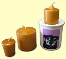 Unique design holds a variety of candle sizes.