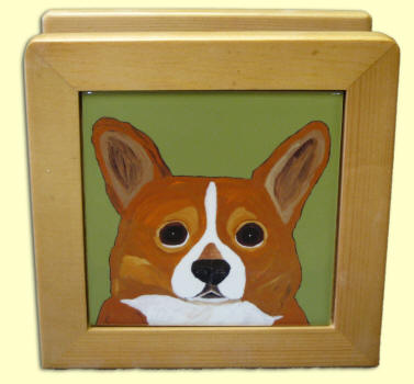 A Great Letter or Napkin Holder! Corgi Design