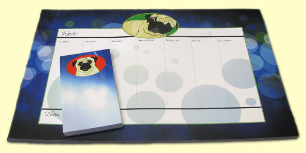 Desk Set - Pug Designs A76 & A77
