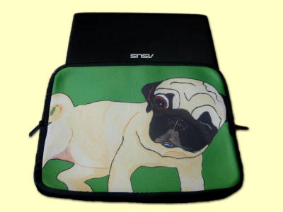 10" Netbook & iPad Cover - Pug Design A77