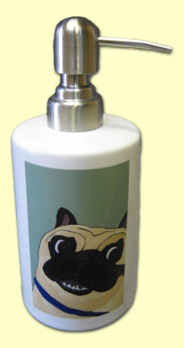Lotion/Soap Dispenser - Pug Design A45