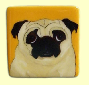 Square Magnet - Design Pug A57