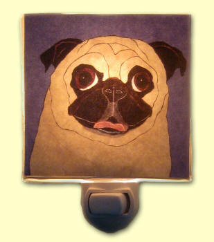 Night Light on - Pug Design A64