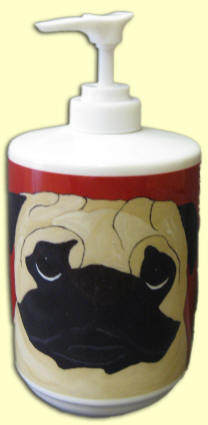 Soap Dispenser - Pug Design A41