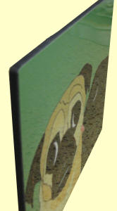 Laminated 1/4" board with easel.