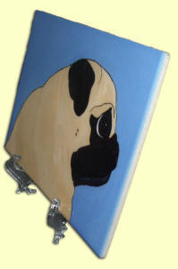 Ceramic Tile - Pug Design A40