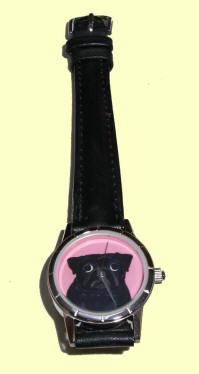 Women's Watch - 3/4" Face - Pug Design A50